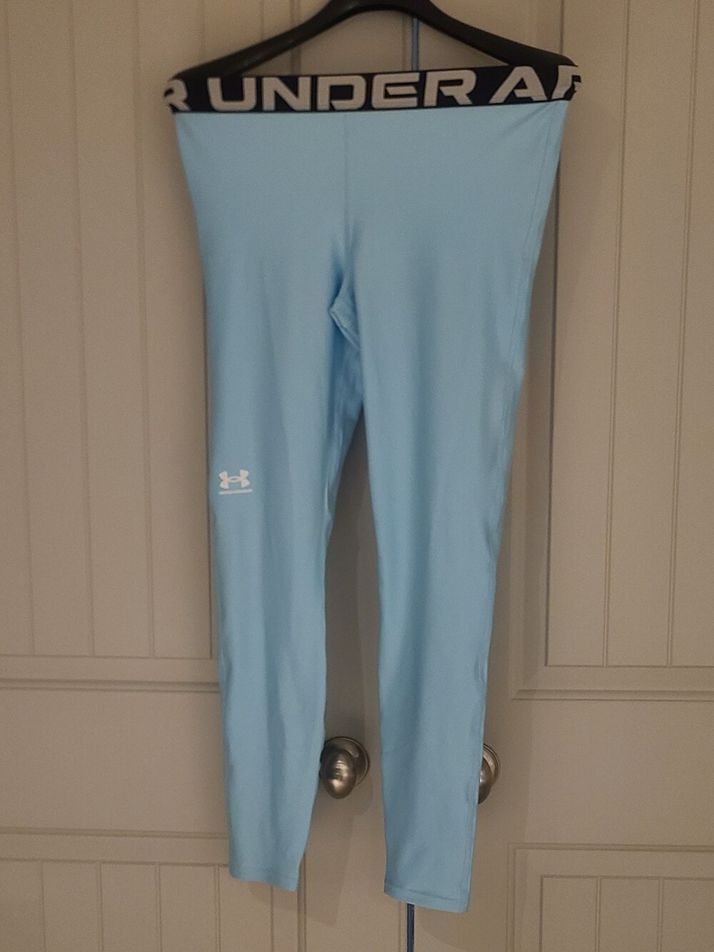 Under Armour Women Mid Rise Full Length Leggings Size Large Blue NEW